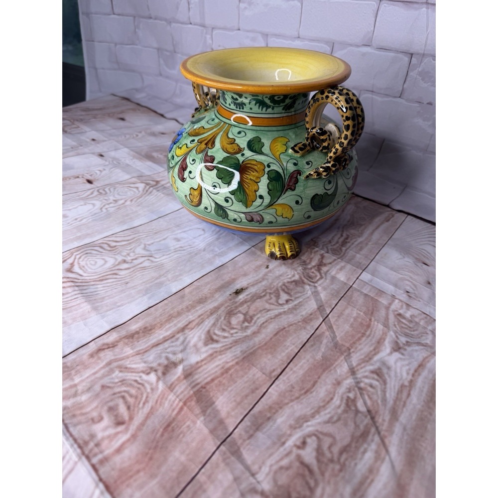 Vintage‎ Italian Majolica Jardiniere / Centerpiece Bowl - Picture 2 of 12